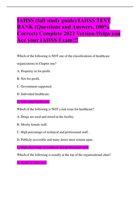 how hard is the iahss test|iahss exam questions.